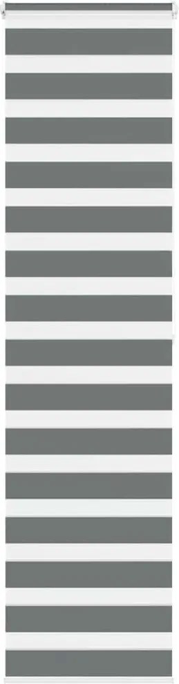 vidaXL zebrafüggönnyel sötét szürke szövetszélesség 55,9 cm poliészter