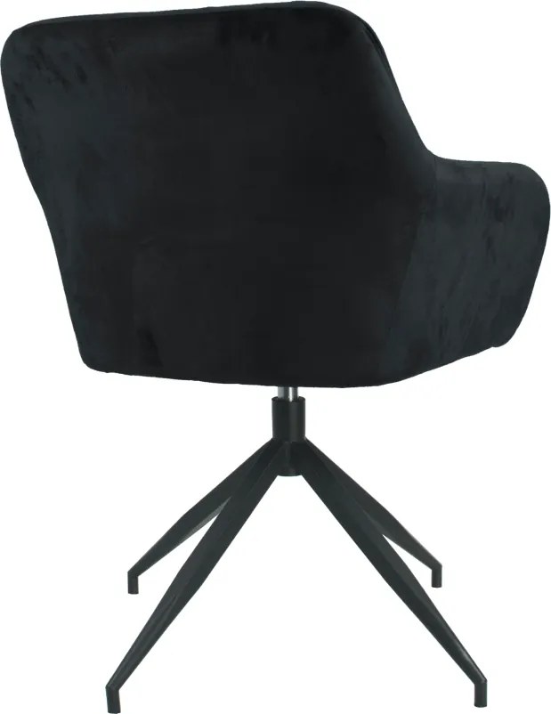 Forgószék, sötétszürke Bársony szövet/fekete, VELEZA NEW