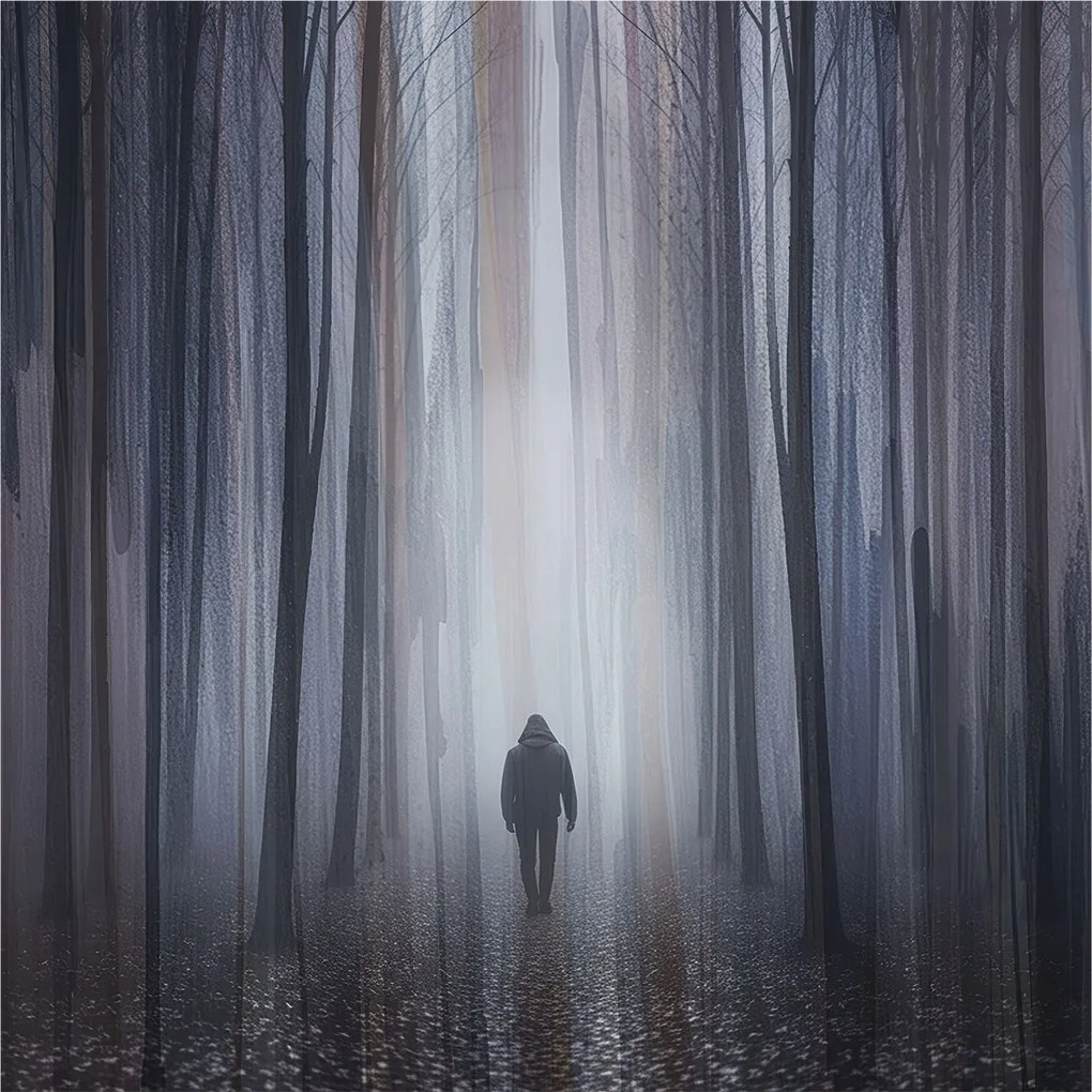 Flizelin fotótapéta Flizelin Designer Erdei csend 250x250 Ragasztó