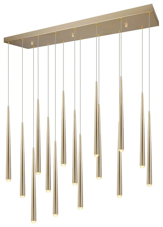 Aranyszínű LED függőlámpa Cala – Trio Select