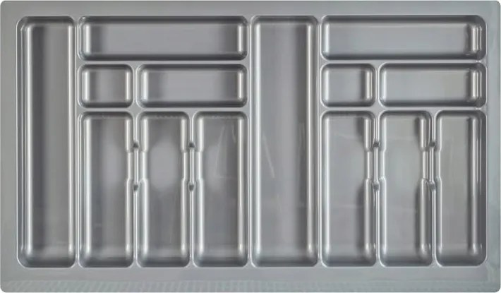 Evőeszköztartó utántöltő konyhai fiókhoz 90 cm szürke 835x490MM