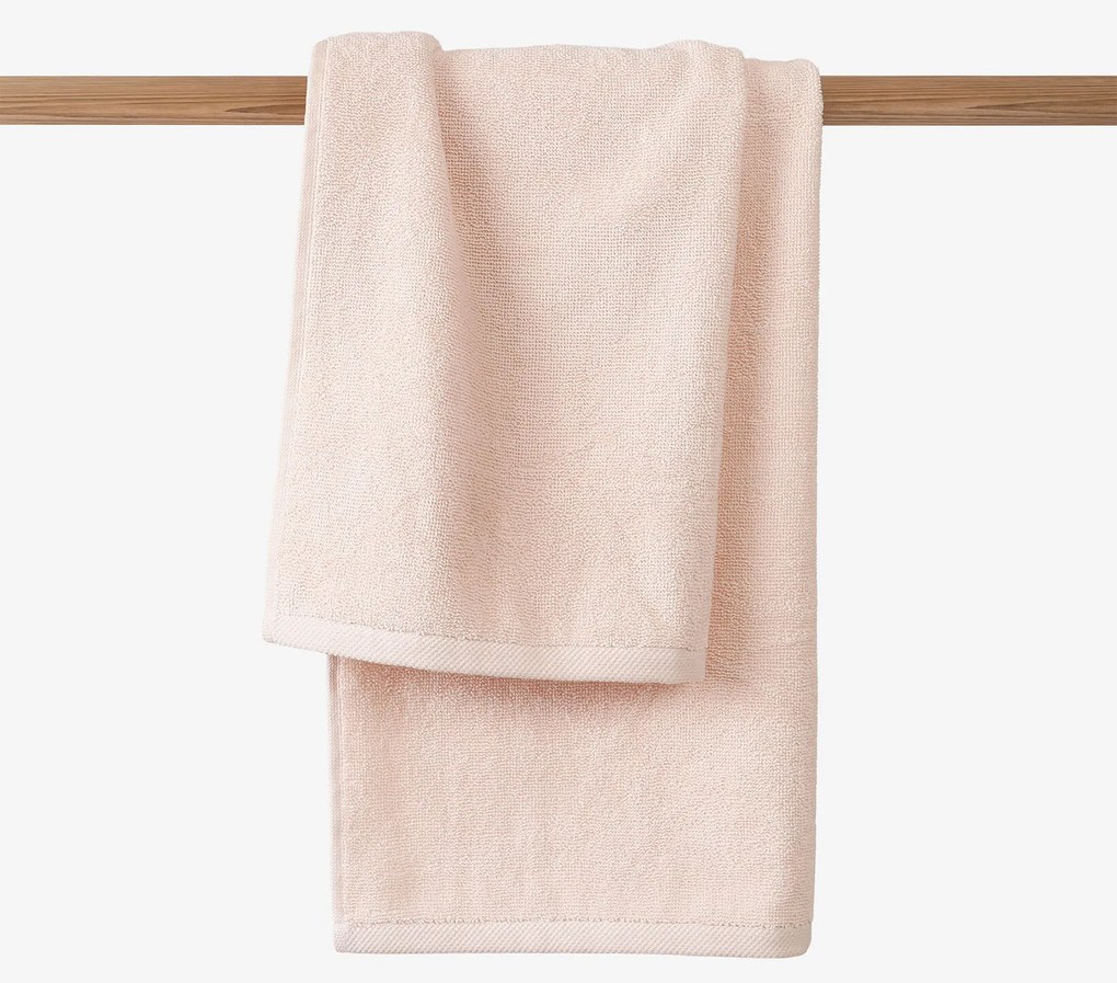 Goldea bordűr nélküli frottír törölköző és fürdőlepedő soft – világos rózsaszín 50 x 100 cm