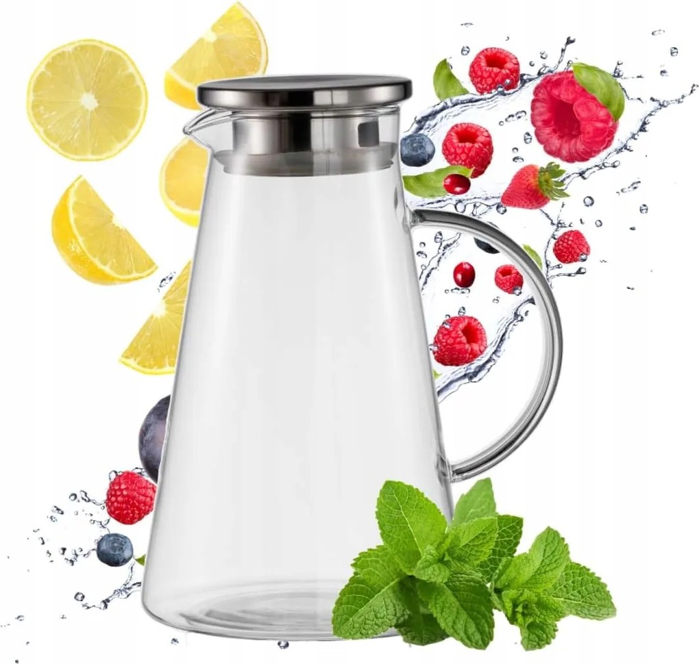 Üvegkancsó Pash Home 1,85 l Zárható üvegkancsó italokhoz