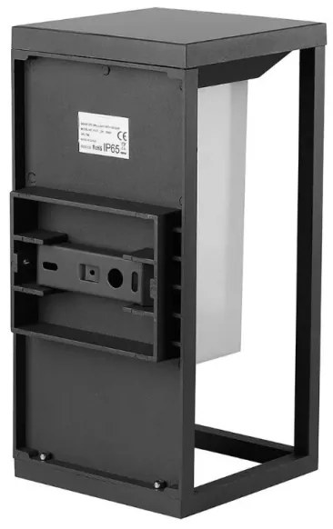 LED napelemes fali lámpa szenzorral SAMSUNG CHIP LED/2W/3,7V IP65 2600 mAh