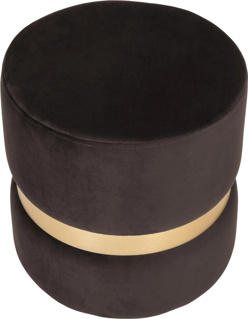 Ring puff - arany gyűrű - H48 - barna bársony R