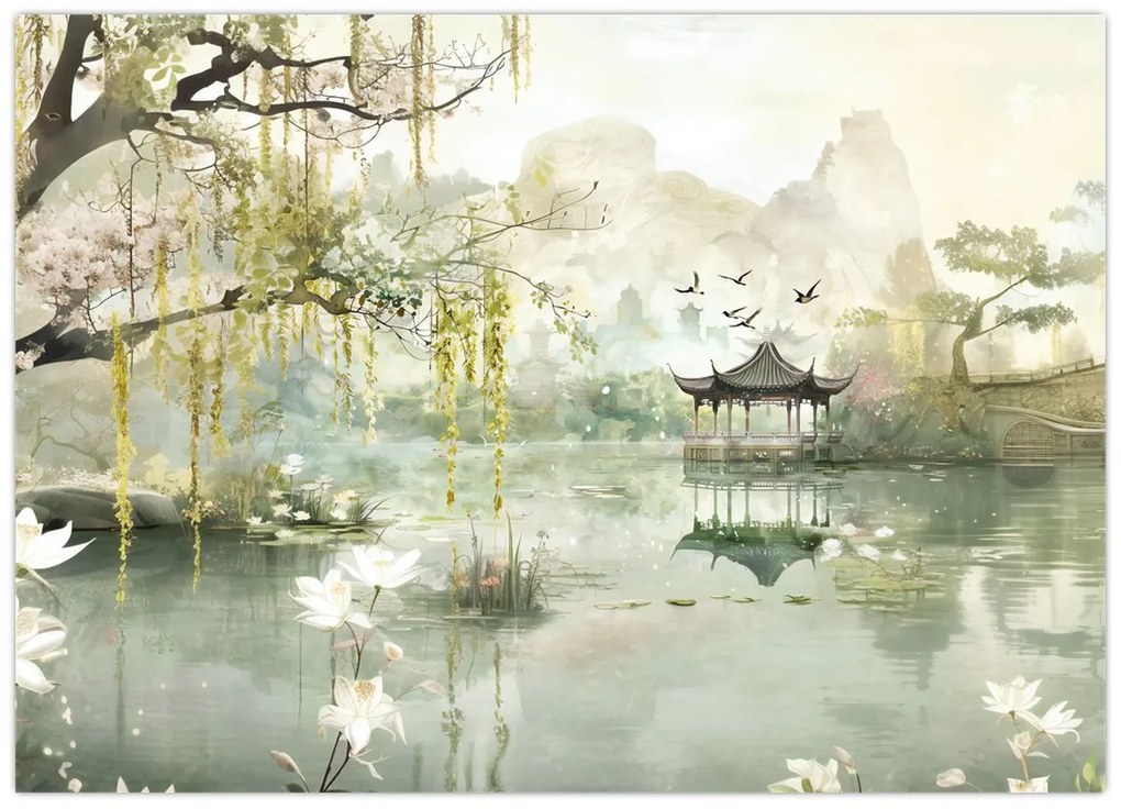 Kép - Kínai tó (70x50 cm)