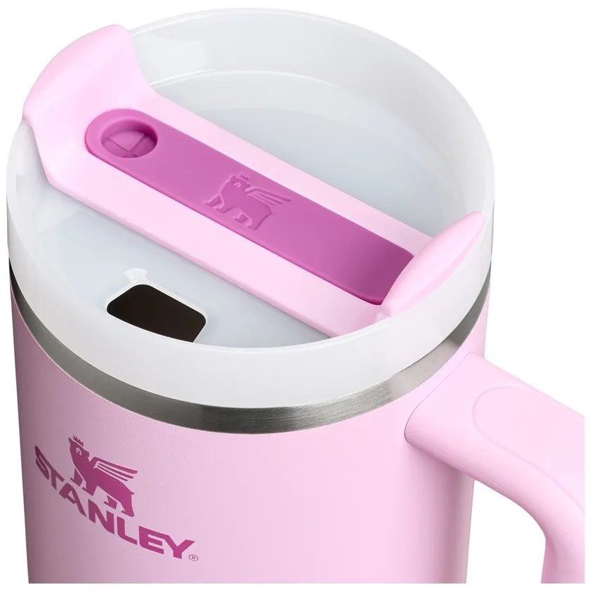 Rózsaszín rozsdamentes acél termosz szívószállal 1,18 l Quencher H2.0 FlowState Tumbler Cherry Blossom – Stanley