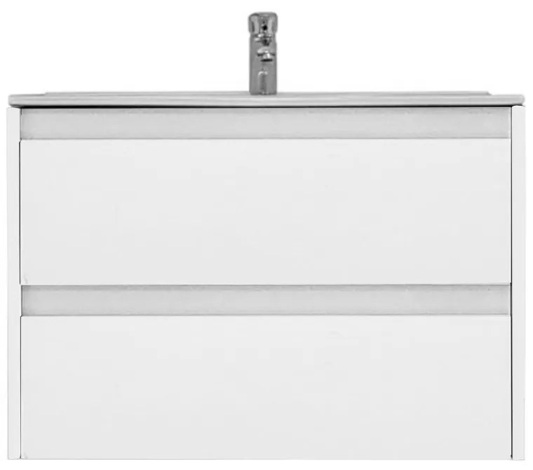 Porto 80 alsó fürdőszoba bútor mosdóval fehér színben