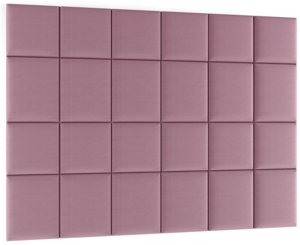 Kárpitozott panel 24 db.  Quadra 240x180 cm (rózsaszín). 1052015
