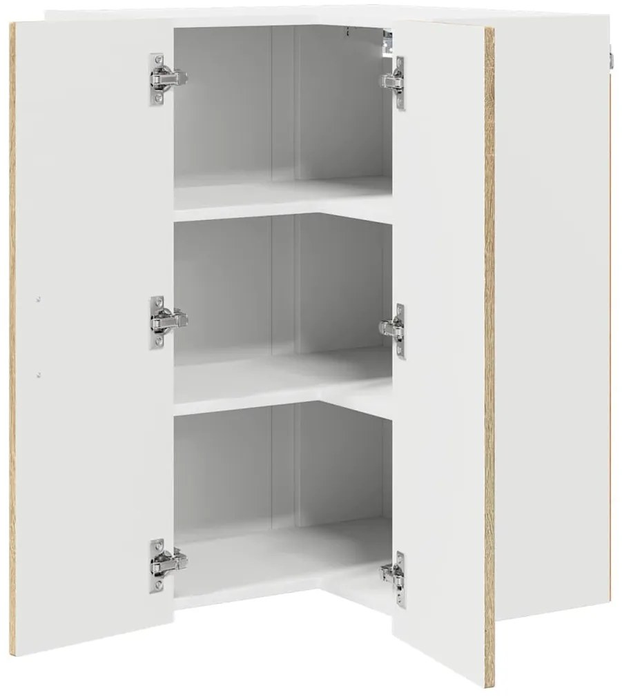 Fali konyhaszekrény Sonoma tölgy 57 x 57 x 80 cm Faanyag