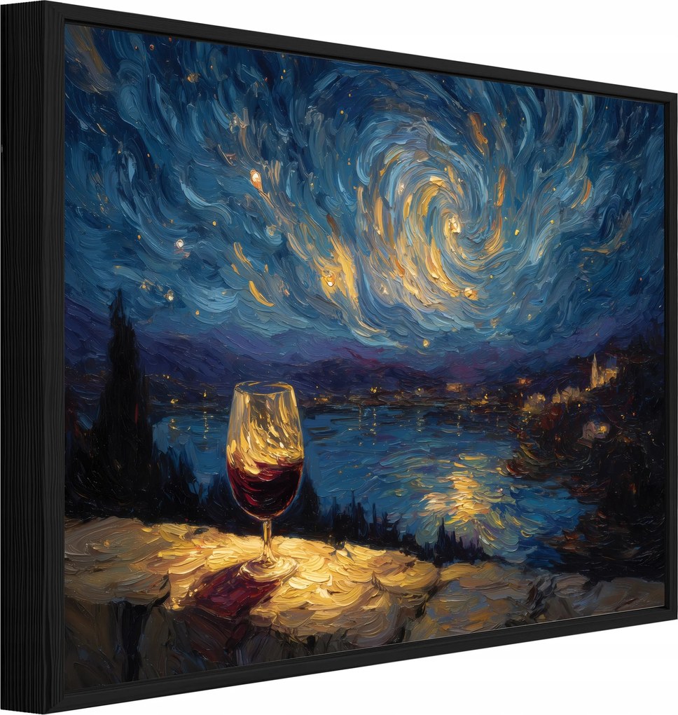 Vászonkép Fekete Keretben Absztrakt Táj Hálószoba 40x30