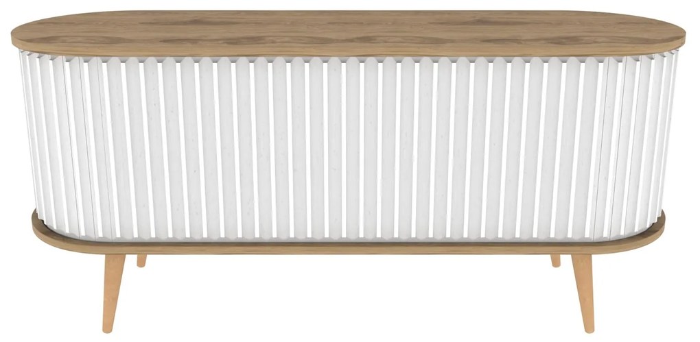 TV szekrény Stor - Oud Oak, White