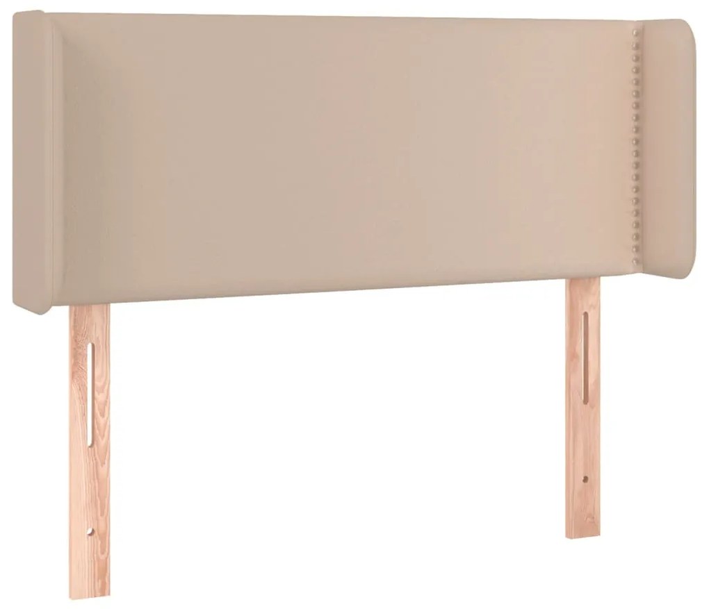 fekete műbőr LED-es fejtámla 83x16x78/88 cm