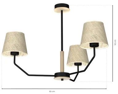 Csillár rúdon ETNA 3xE27/60W/230V