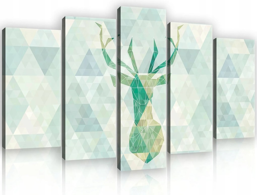 Vászonkép 100x60 Geometriai absztrakt szarvas modern dekoráció minimalizmus