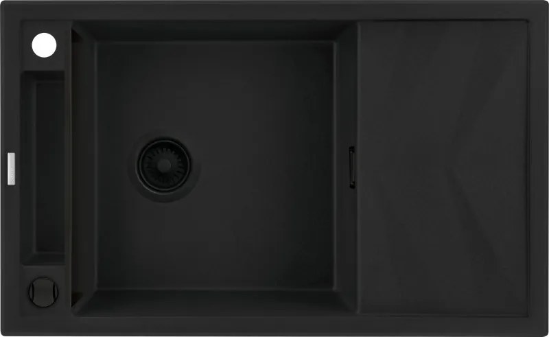 Magnetic gránit mosogató_nero_1 medence+csepegtető