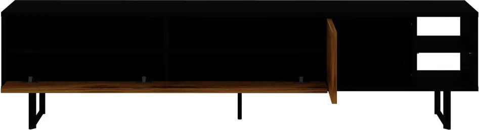Luga TV-állvány, fekete-tölgy, 180 cm
