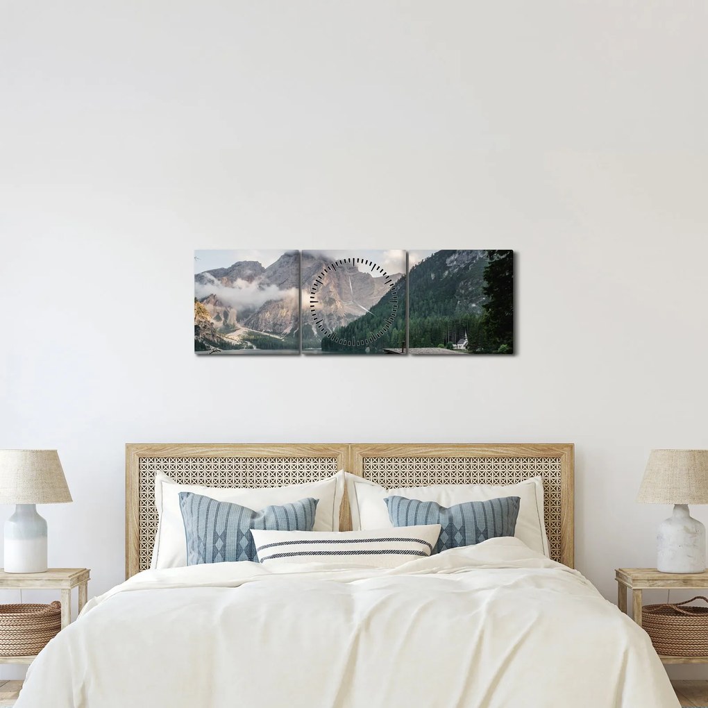 Kép - Lake Prags (órával) (90x30 cm)