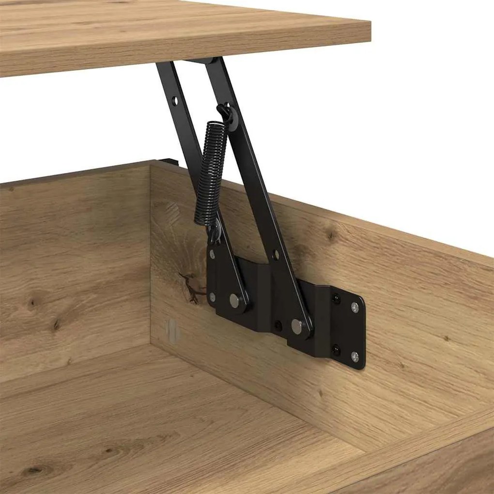 Dohányzóasztal kézműves tölgy 100 x 55 x 50 cm Faanyag