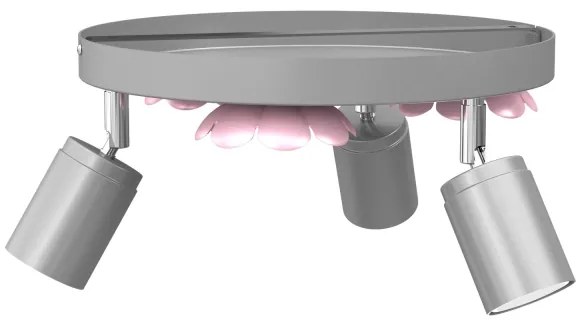 Spotlámpa FLOWER 3xGU10/8W/230V matt króm