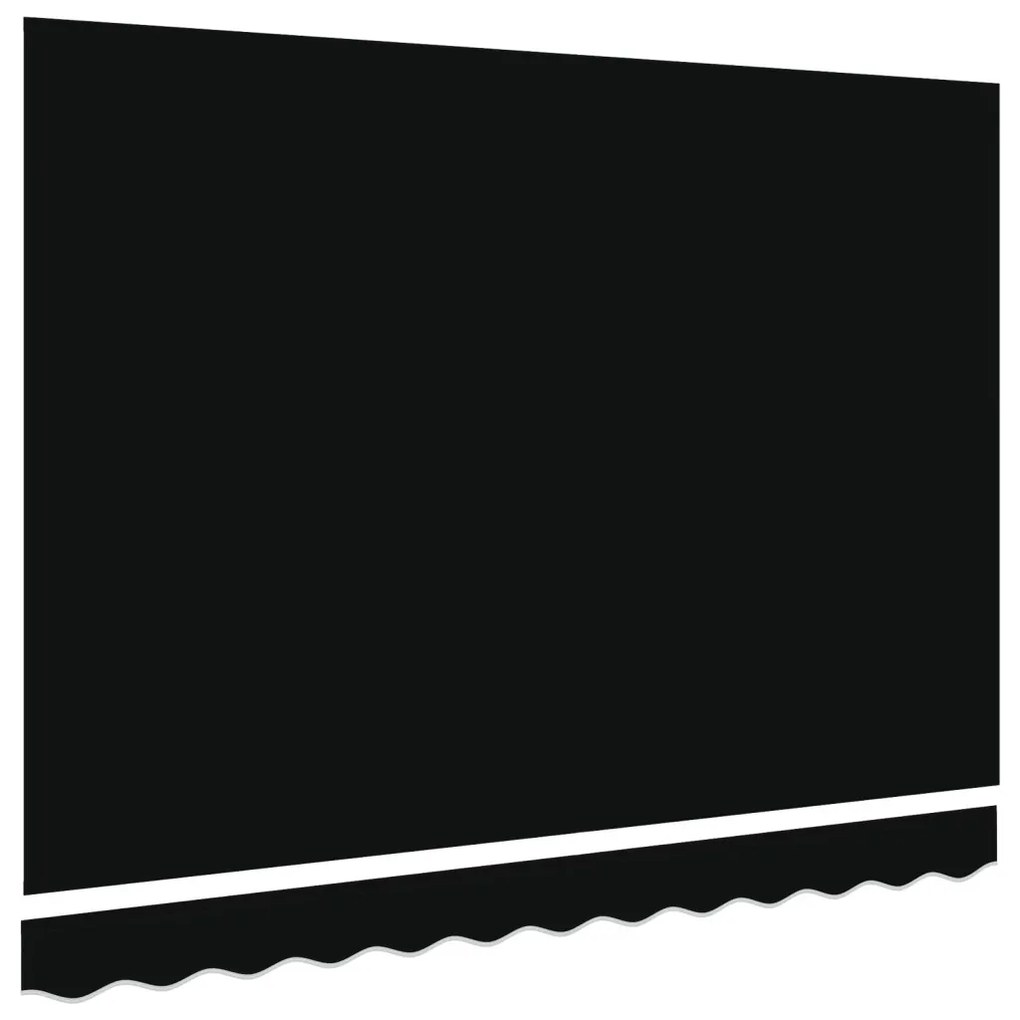 Napellenző Csere Szövet 3.5x2 m Vázhoz - Fekete