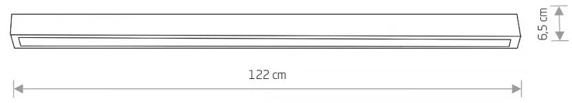 NOWODVORSKI 7556 STRAIGHT CEILING LED Modern Mennyezeti Lámpa T8 IP20