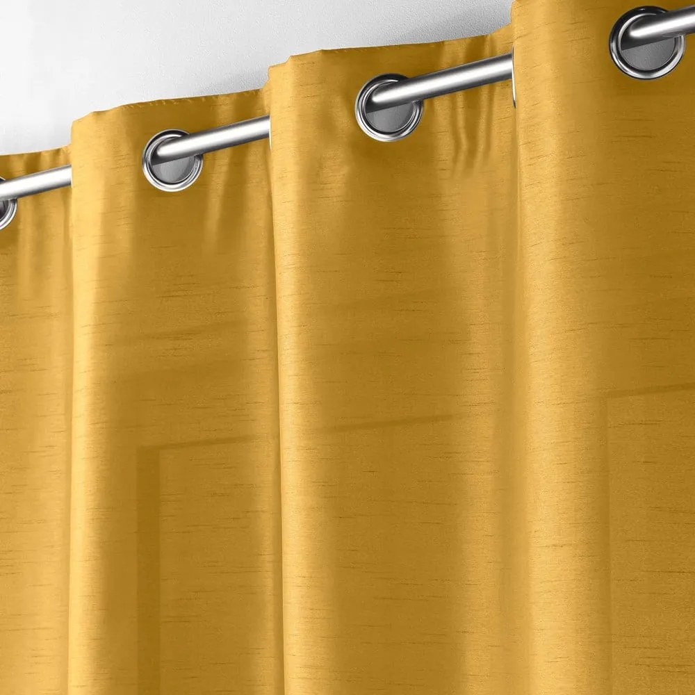 Sárga mikroszatén függöny 140x240 cm Shana – douceur d'intérieur