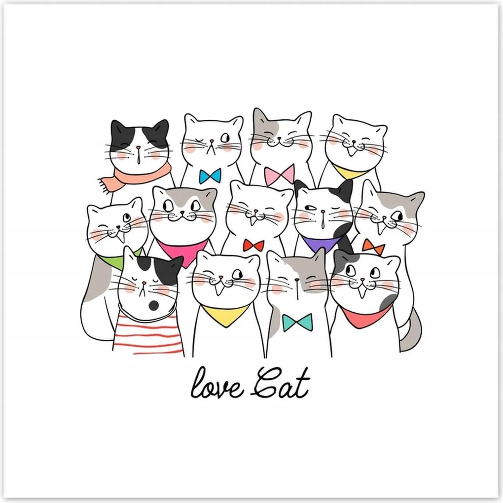 Poszterek 100x100 Cica Cicák