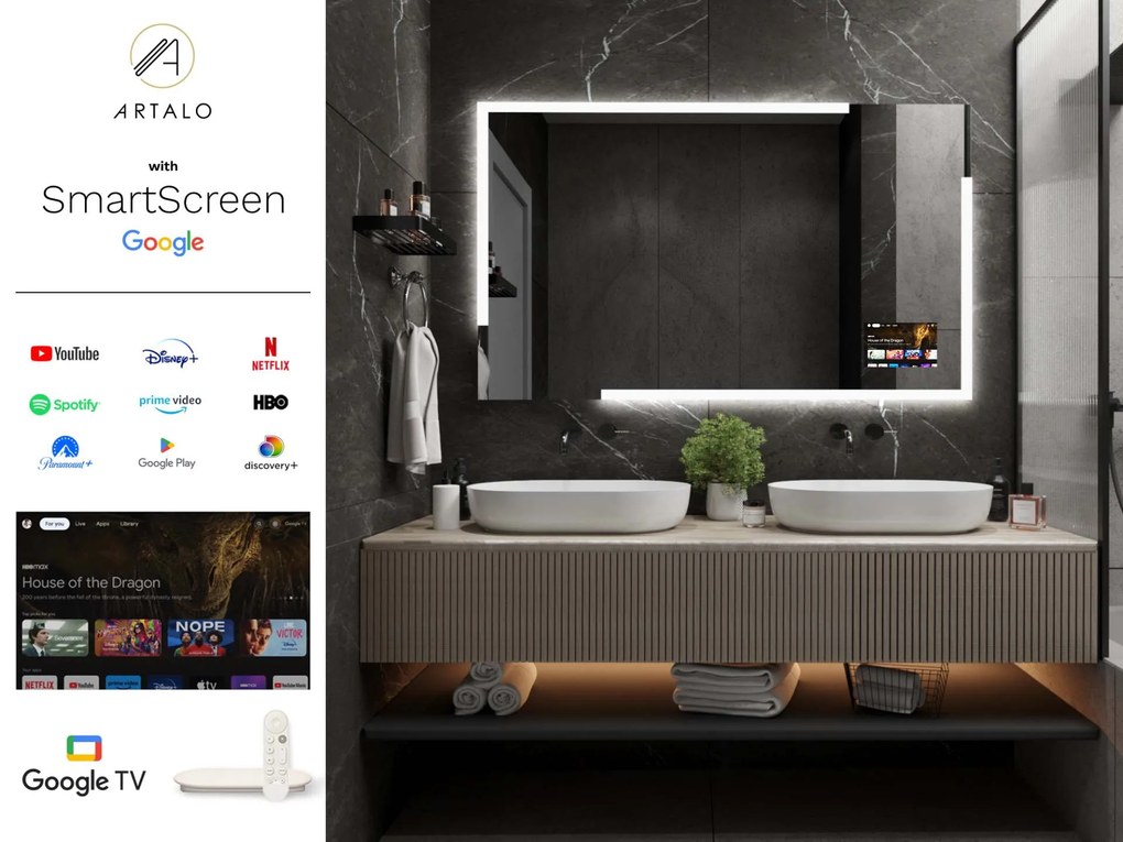 Tükör LED világítással M23