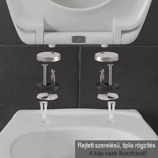 CeraStyle CITY SLIM WC ülőke - MATT SZÜRKE - duroplast - lecsapódásgátlós - könnyen levehető