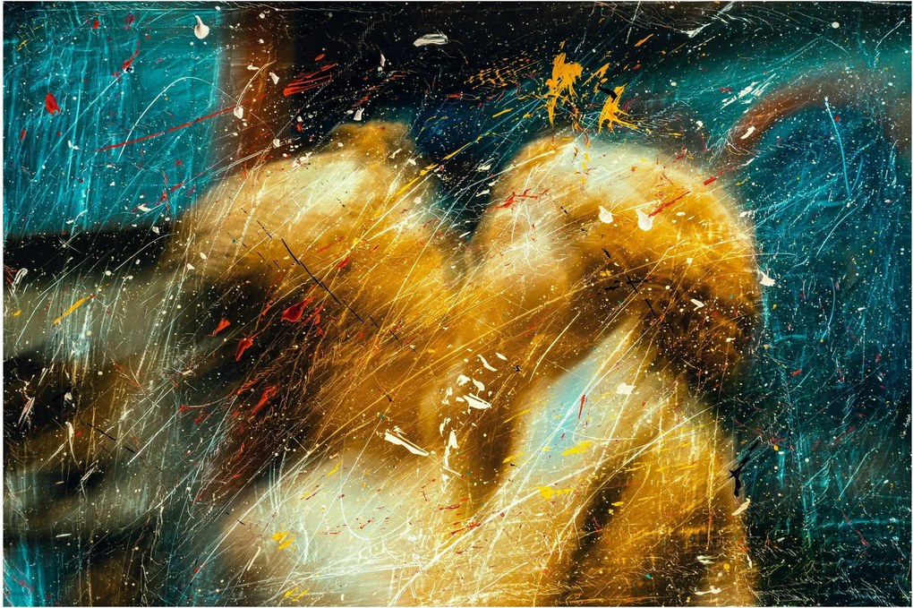 Kép - Csókolózó angyalok (90x60 cm)