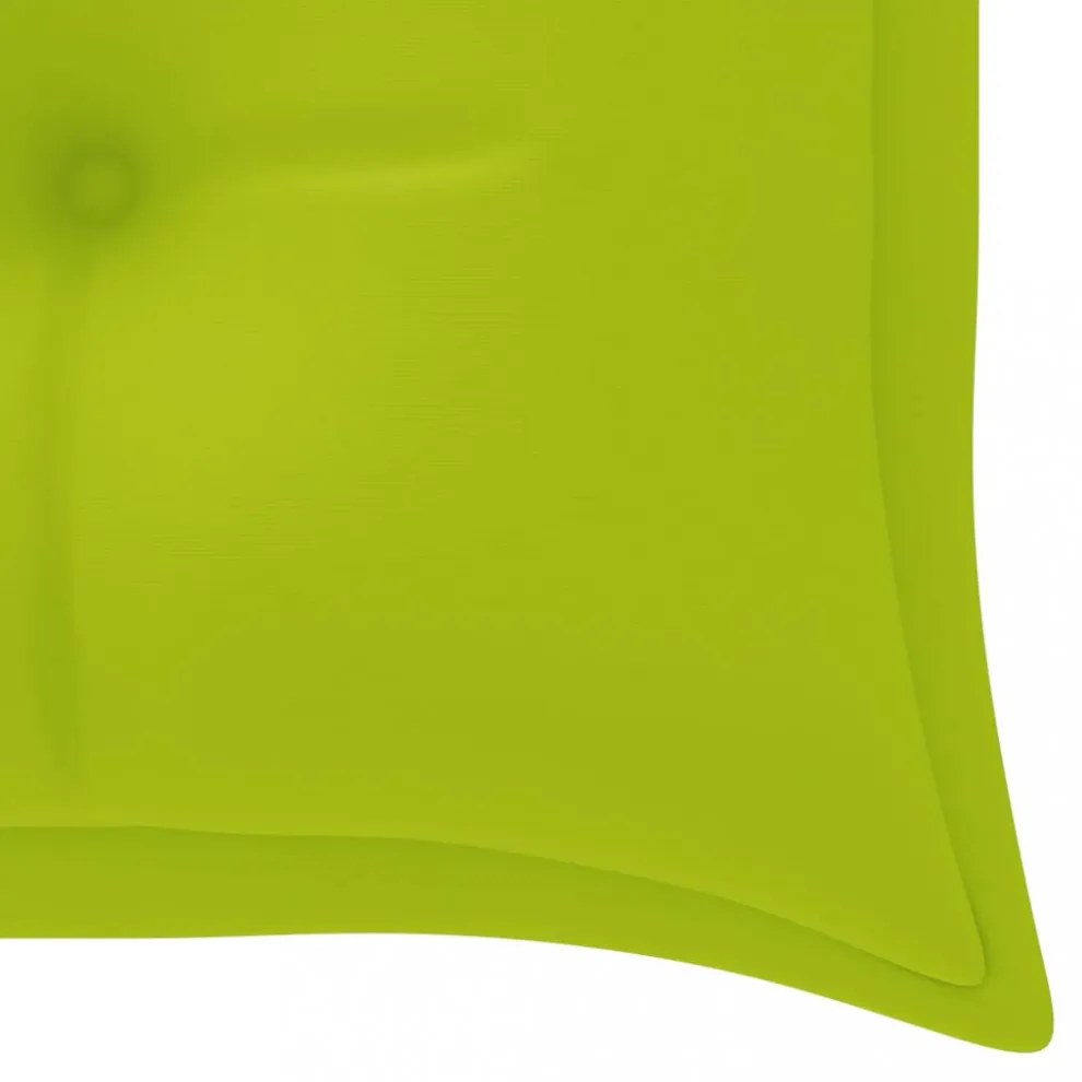élénkzöld oxford szövet kerti padpárna 150 x 50 x 7 cm