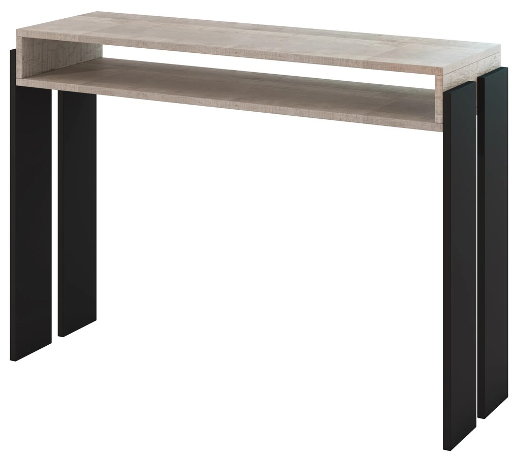 Konzolasztal Ramea (platinum grange tölgy + fekete). 1055238