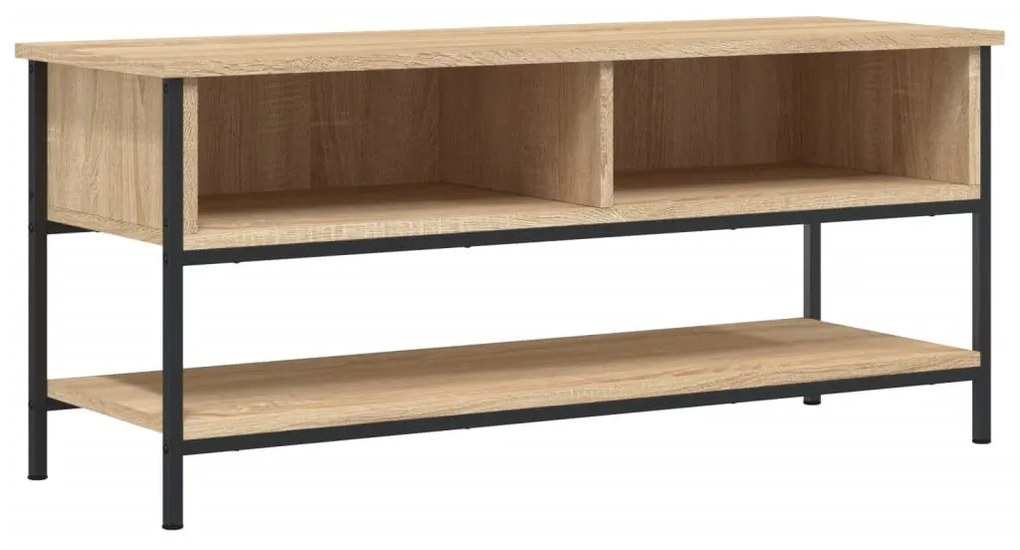 sonoma tölgyfa TV-szekrény 100 x 35 x 45 cm rétegelt fából