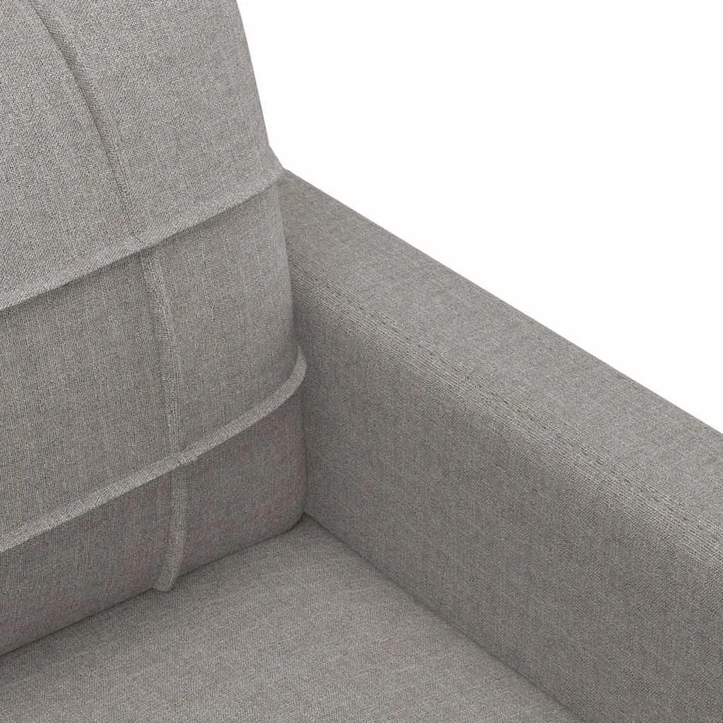 vidaXL kétszemélyes fekete szövetkanapé 120 cm