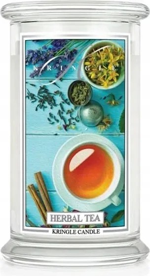 Gyógynövényes Tea Kringle Candle nagy, kétkanócos gyertya (624g)