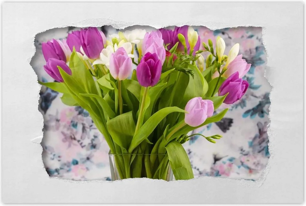 Poszterek 60x40 Tulipán csokor Virágok