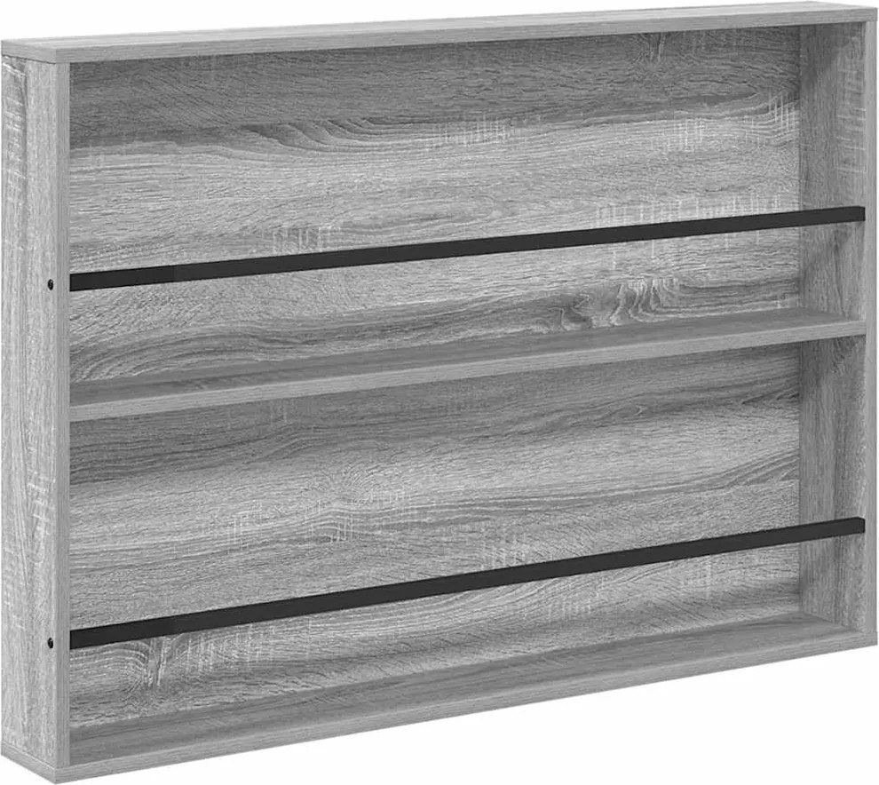 vidaXL Magazin állvány Szürke Sonoma 100 x 12 x 70 cm Faanyag