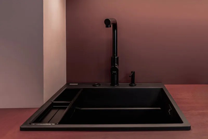 Magnetic gránit mosogató_nero_1 medence