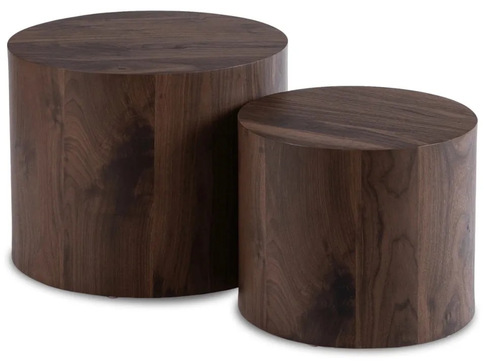 Dohányzóasztal szett Dió Színben. LEILA