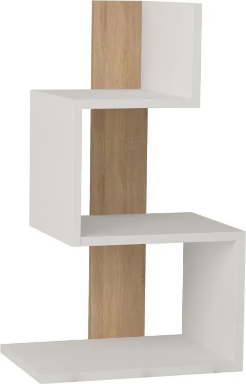 Rosie dohányzóasztal, fehér-tölgy, 42 cm