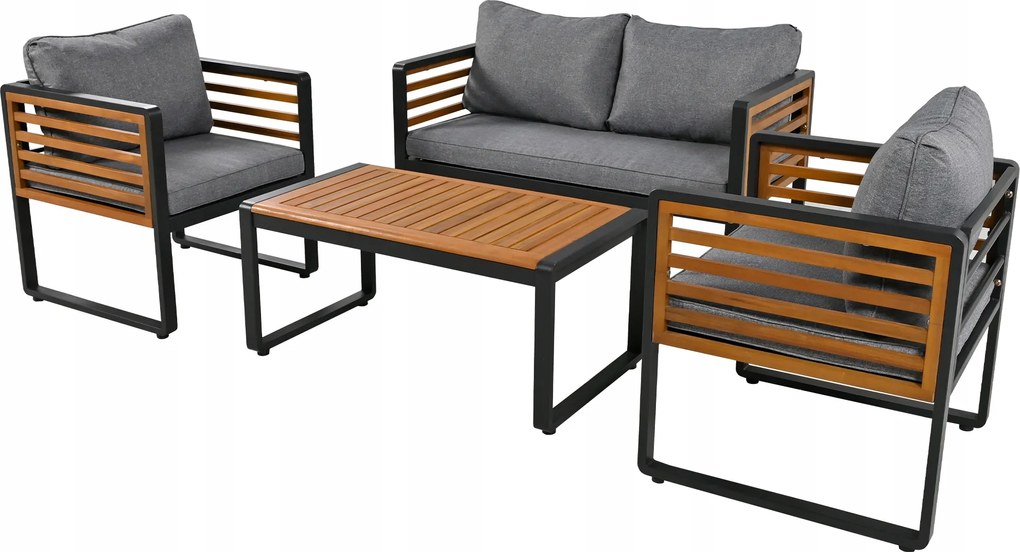 Kerti ülőgarnitúra 1x2 személyes kanapé+2x szimpla szék+1x asztal