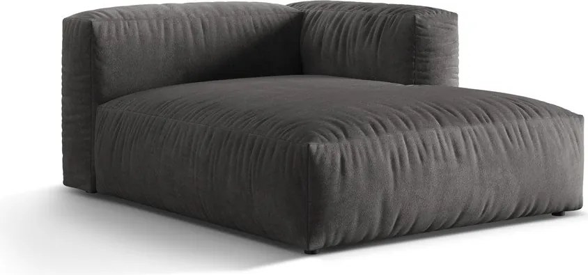 Szürke bársony kanapé modul (jobb oldali) Martina – Micadoni