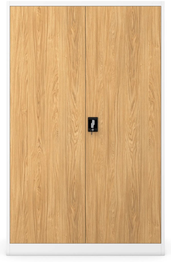 Fém irodagardrób Fehér/ Aranytölgy: Eco Design JAN II