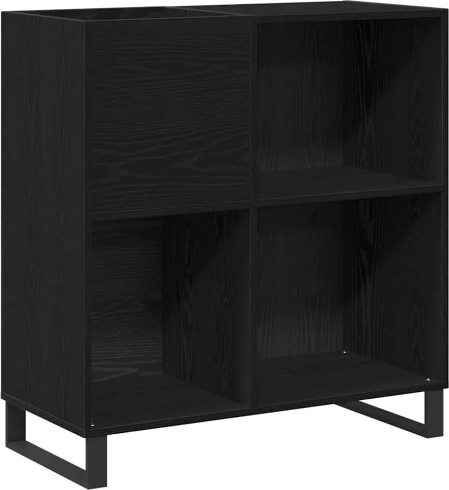 vidaXL Hanglemez szekrény Fekete tölgy 85 x 38 x 89 cm Faanyag