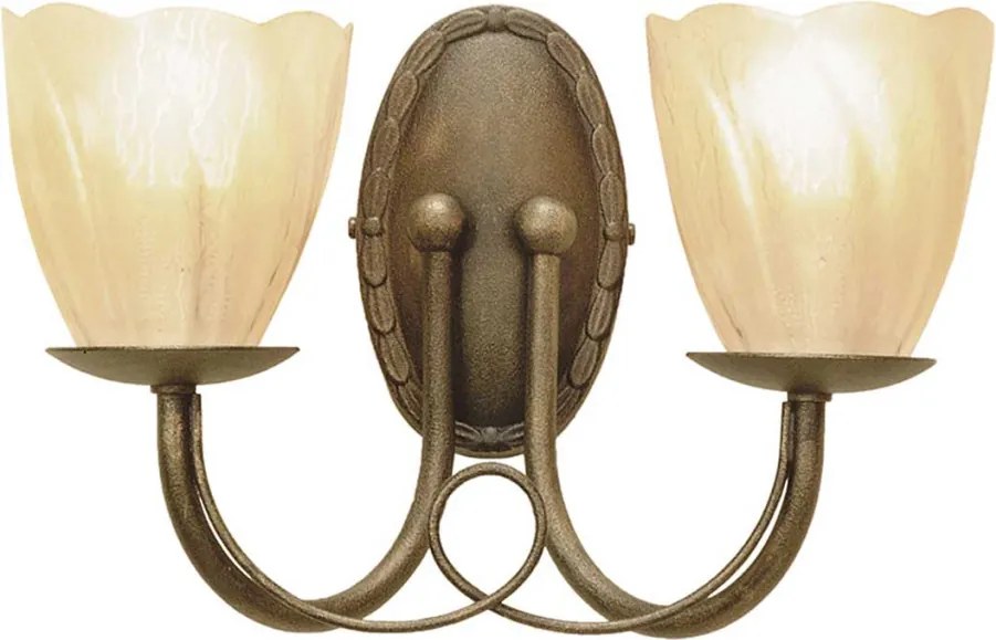 Elstead Lighting MINSTER MN2-BLK-GOLD Fali lámpa 2x60W/E14