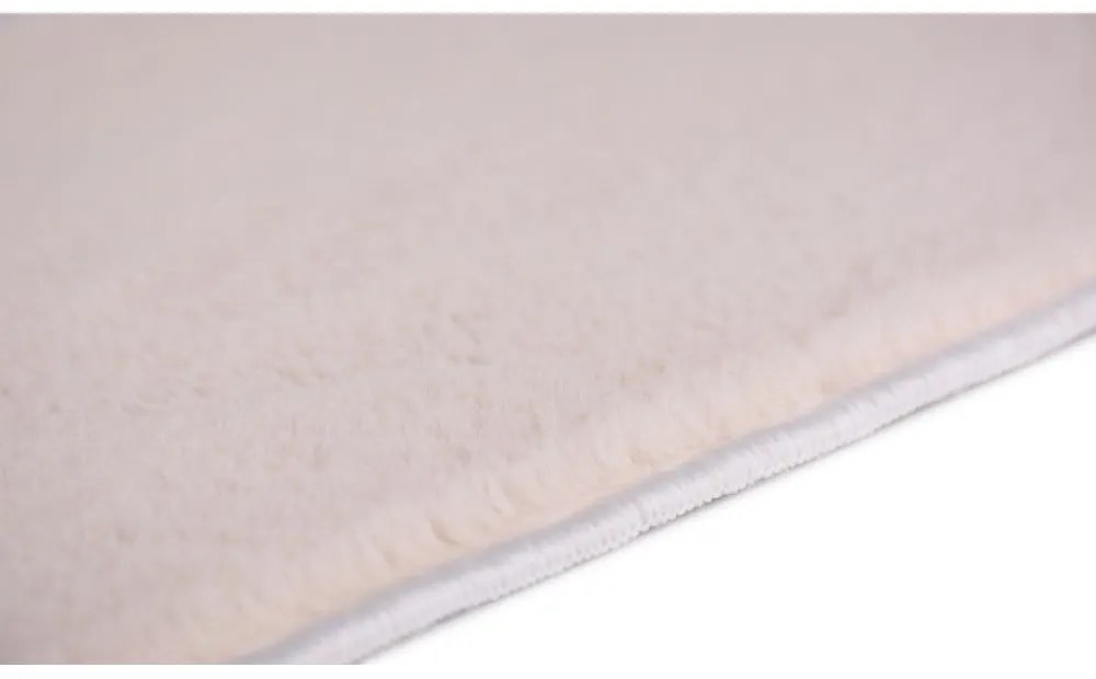 Krémszínű pamut lépcsőszőnyeg szett 16 db-os 25x65 cm Ekru – Vitaus