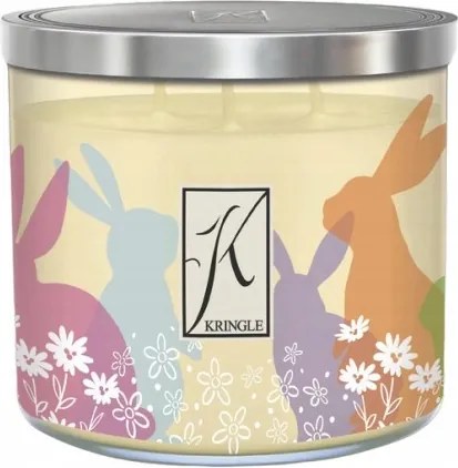 Bunnies &amp; Flowers Kringle Candle illatgyertya 3 kanóc