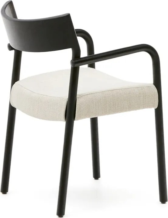 Fekete-bézs étkezőszék Falconera – Kave Home