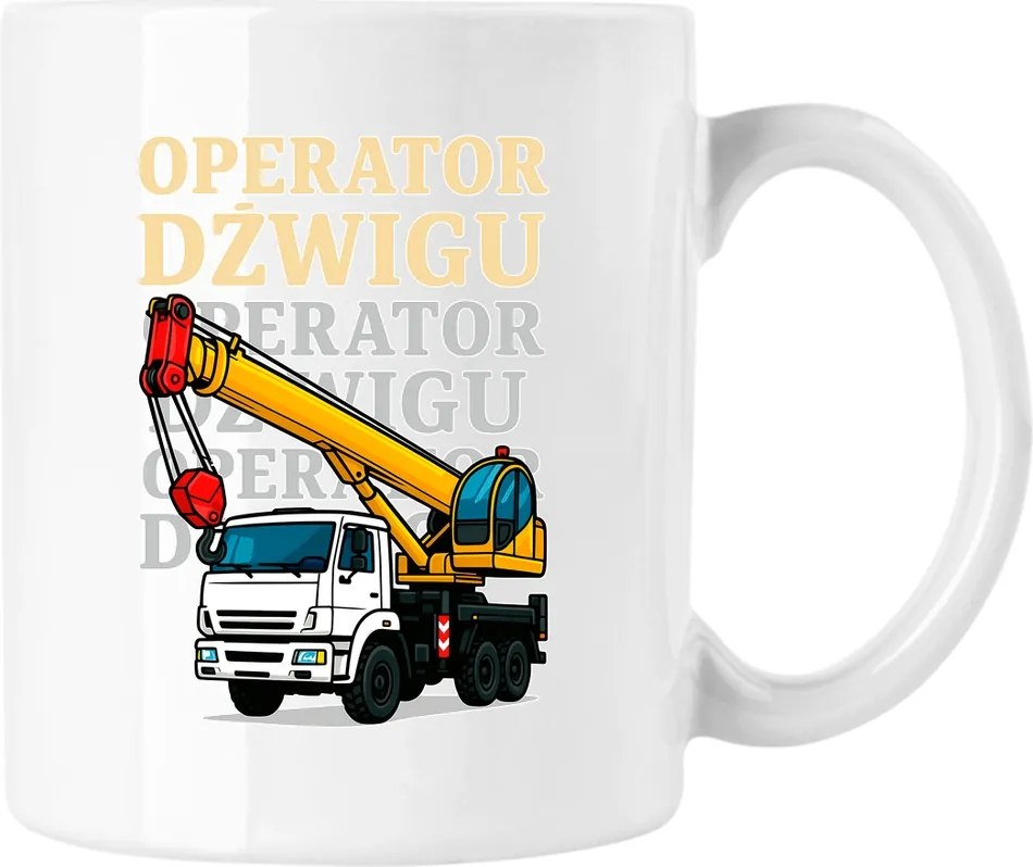 Bögre Darukezelő Építő Fehér 330ml